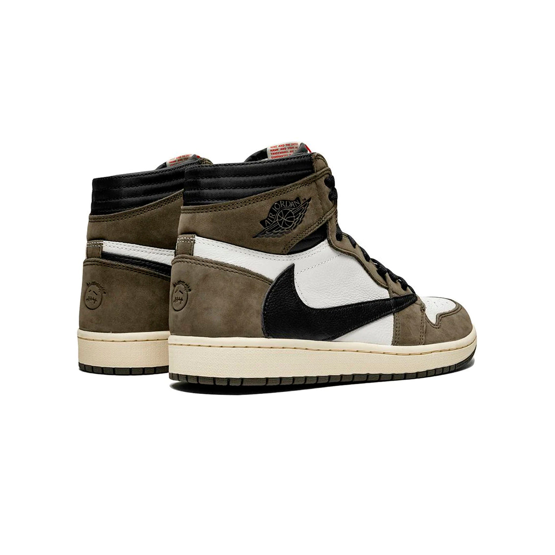 Air Jordan 1 High x Travis Scott Mocha Baskets Marron Blanc Homme Femme - 2