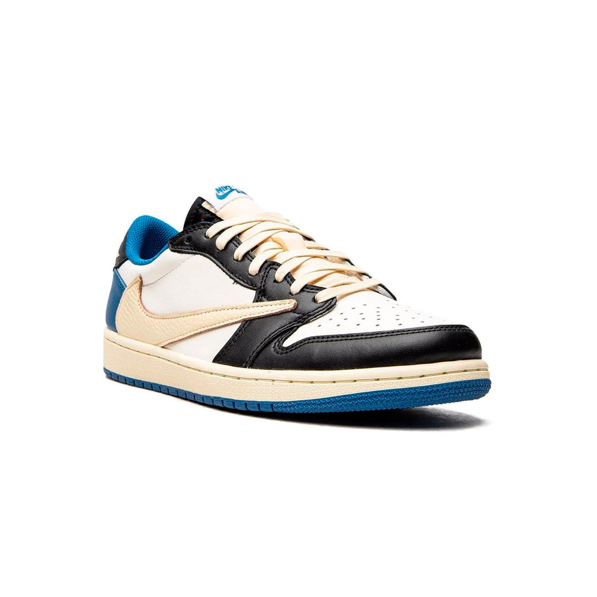 Air Jordan 1 Low x Travis Scott Fragment Baskets Bleu Blanc Homme Femme - 2