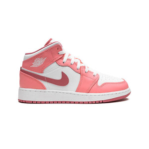 Air Jordan 1 Mid Valentine's Day Baskets Rose Blanc Homme Femme - 1