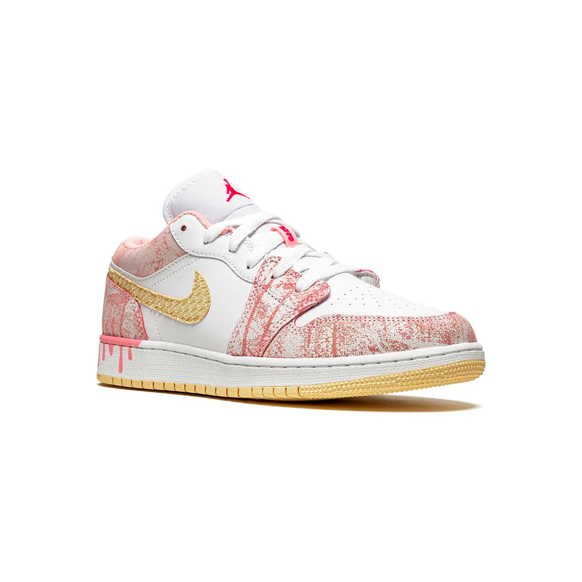Air Jordan 1 Paint Drip Baskets Blanc Multicolore Homme Femme - 2