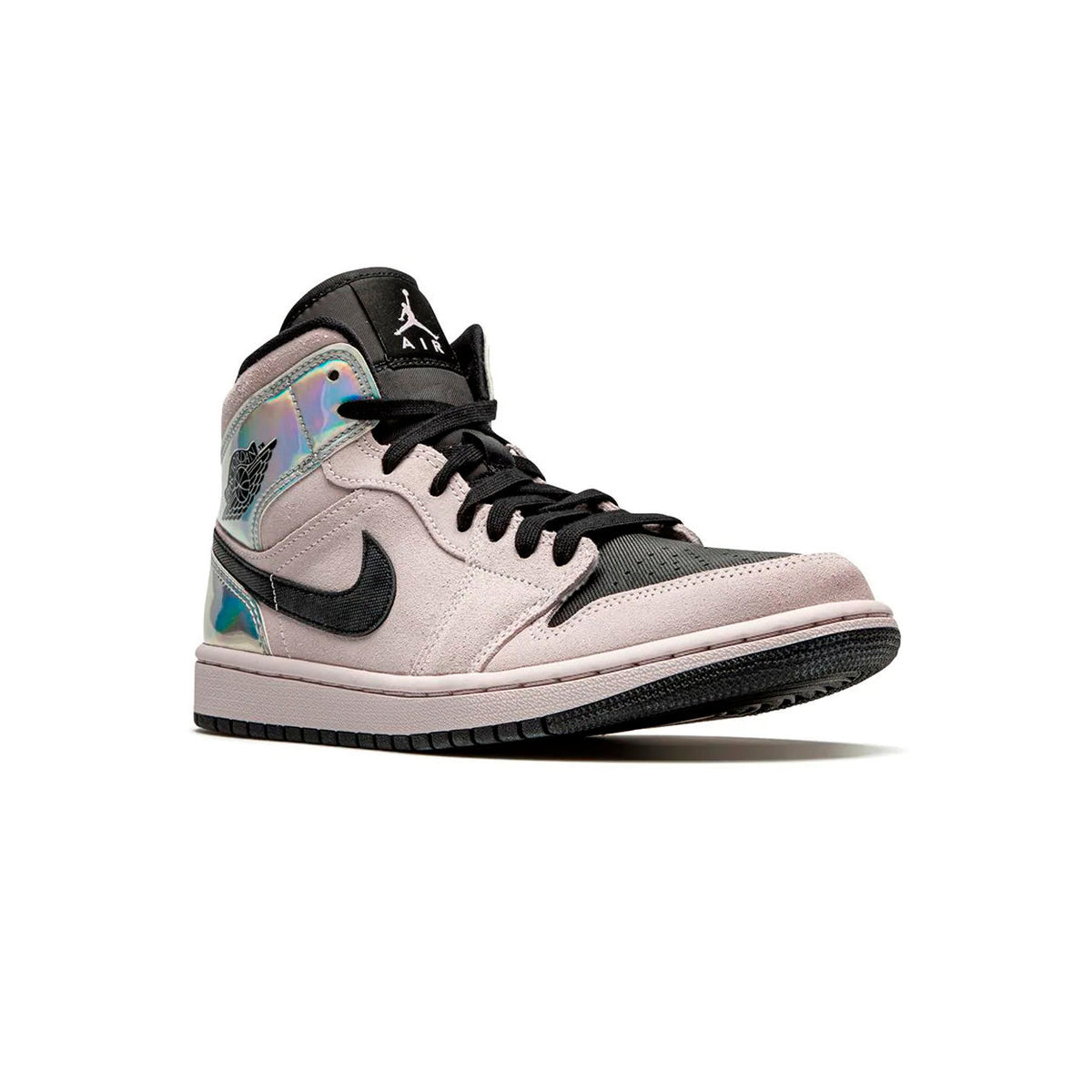 Air Jordan 1 Mid Powder Iridescent Baskets Bleu Blanc Homme Femme - 2