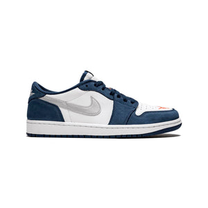 Air Jordan 1 Low x Eric Koston Midnight Navy Baskets Bleu Blanc Homme Femme - 1