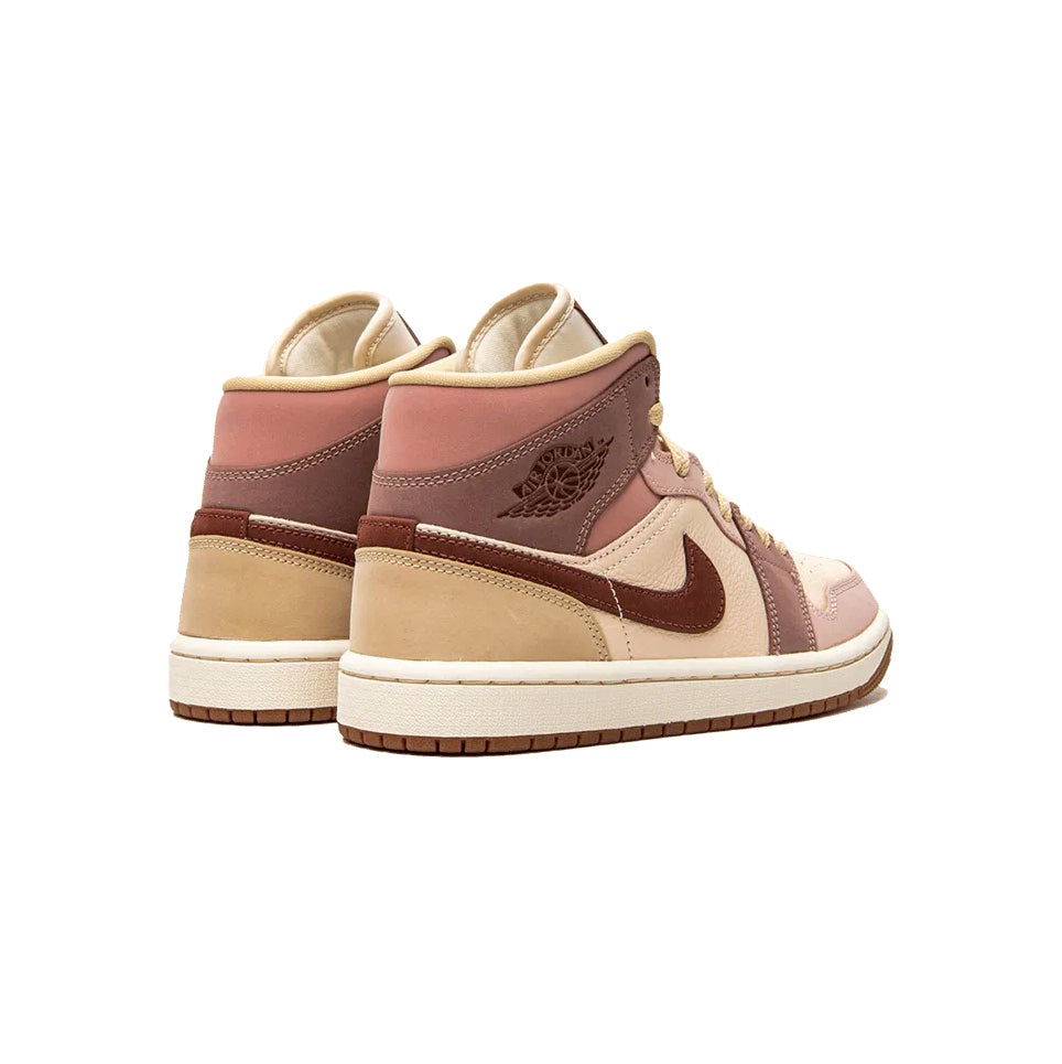 Air Jordan 1 Mid Dark Pony Smoky Mauve Baskets Marron Violet Homme Femme - 3