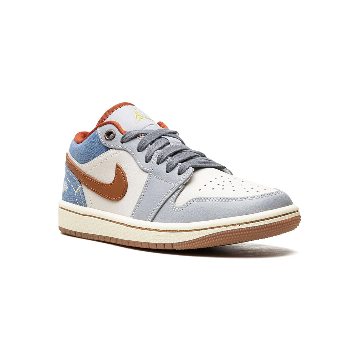 Air Jordan 1 Low Phantom Denim Baskets Bleu Beige Homme Femme - 2