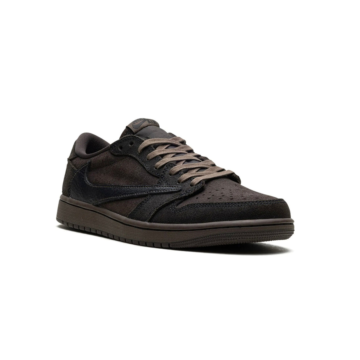 Air Jordan 1 Low x Travis Scott Velvet Brown Baskets Marron Beige Mixte - 2