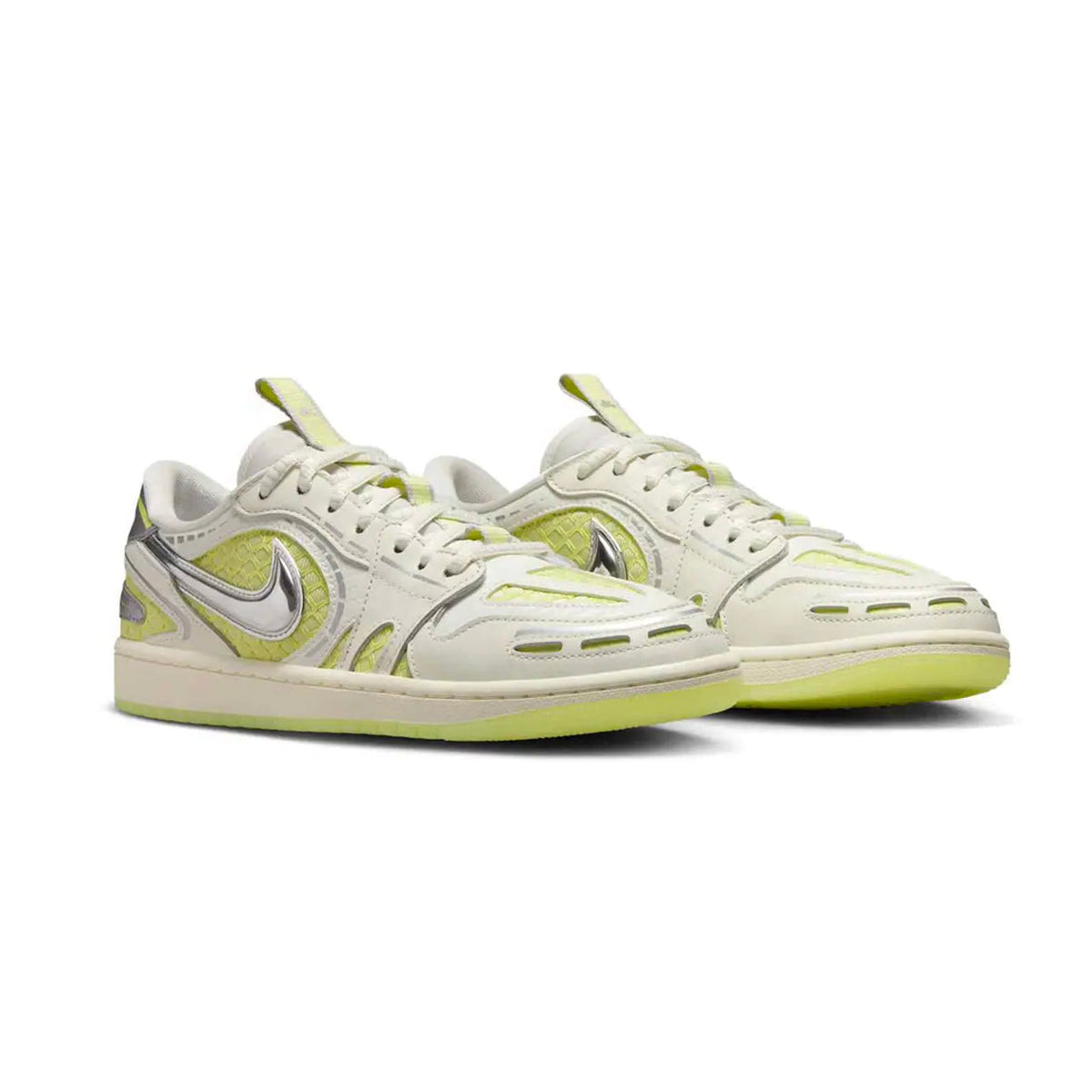 Air Jordan 1 Low Method of Make V3 Luminous Green Baskets Vert Beige Mixte - 2