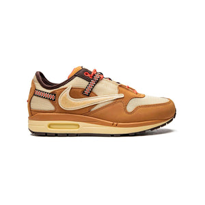 Nike Air Max 1 x Travis Scott Saturn Gold Baskets Beige Jaune Homme Femme - 1