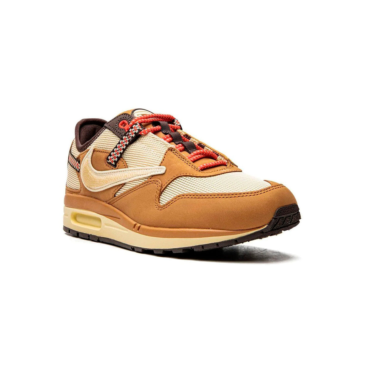 Nike Air Max 1 x Travis Scott Saturn Gold Baskets Beige Jaune Homme Femme - 2