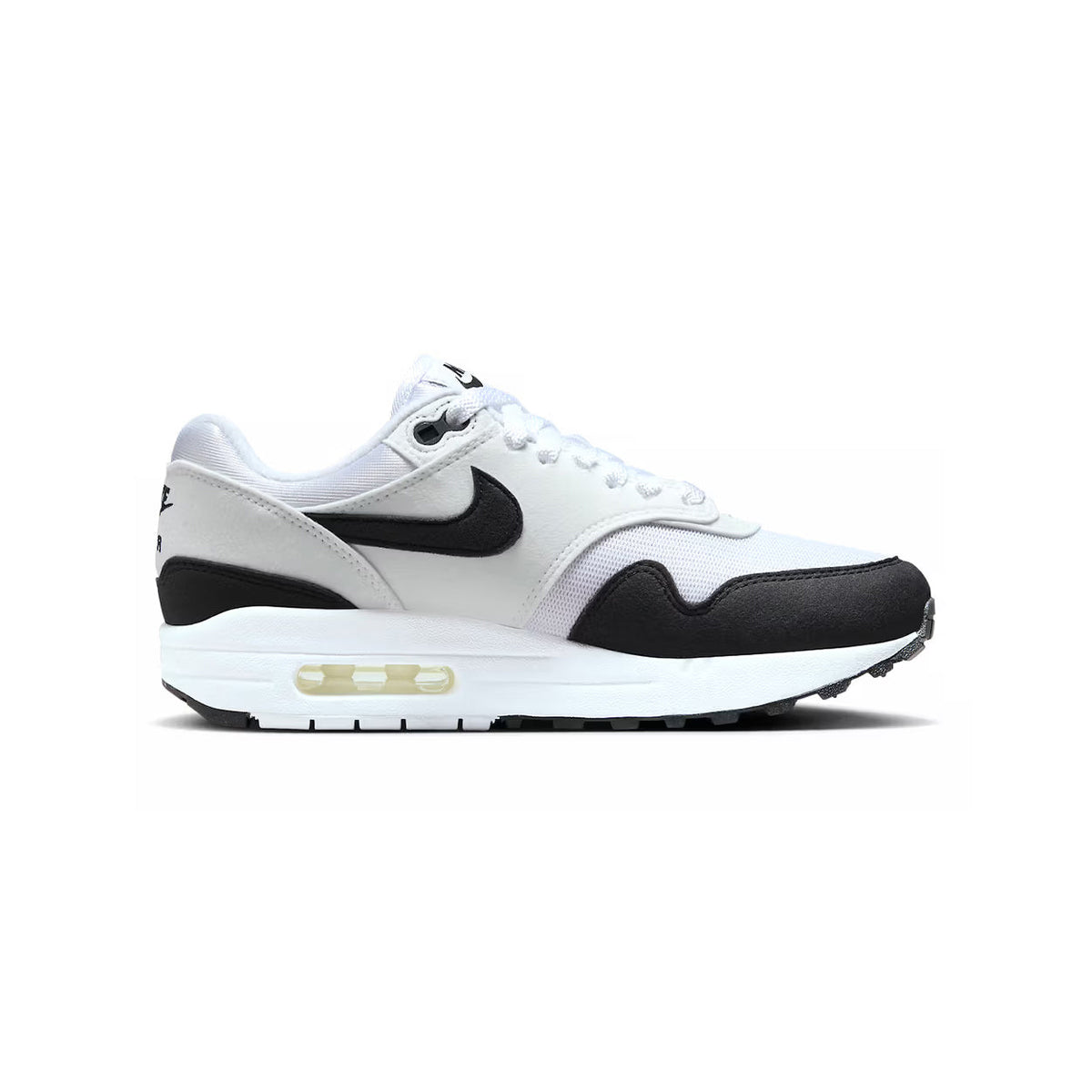 Nike Air Max 1 White Black Baskets Blanc Noir Homme Femme - 1