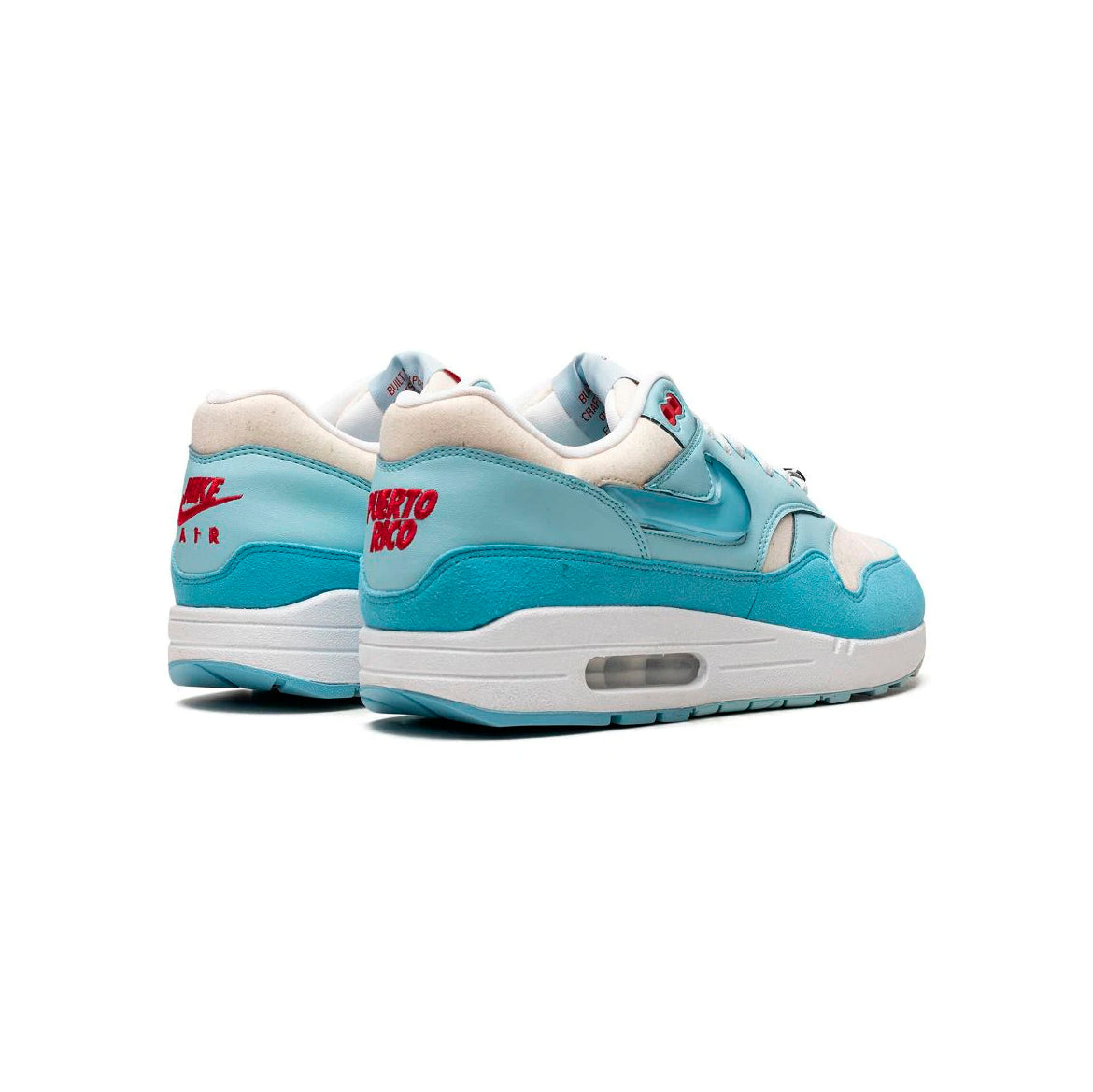 Nike Air Max 1 Puerto Rico Blue Gale Baskets Bleu Homme Femme - 3