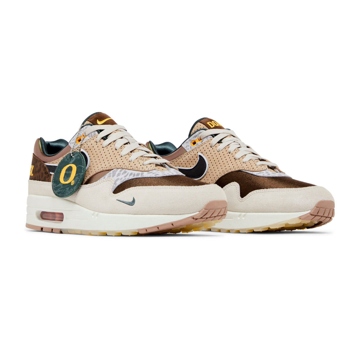 Nike Air Max 1 '87 University of Oregon PE Baskets Vert Jaune Homme Femme - 2