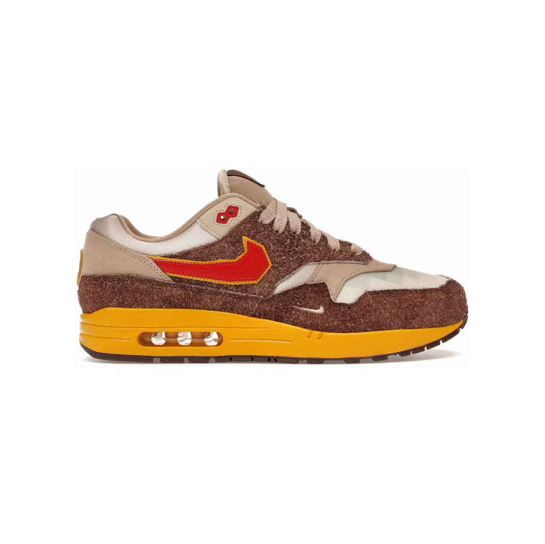 Nike Air Max 1 .SWOOSH Low Poly Big Head Origins Baskets Marron Beige Mixte - 1