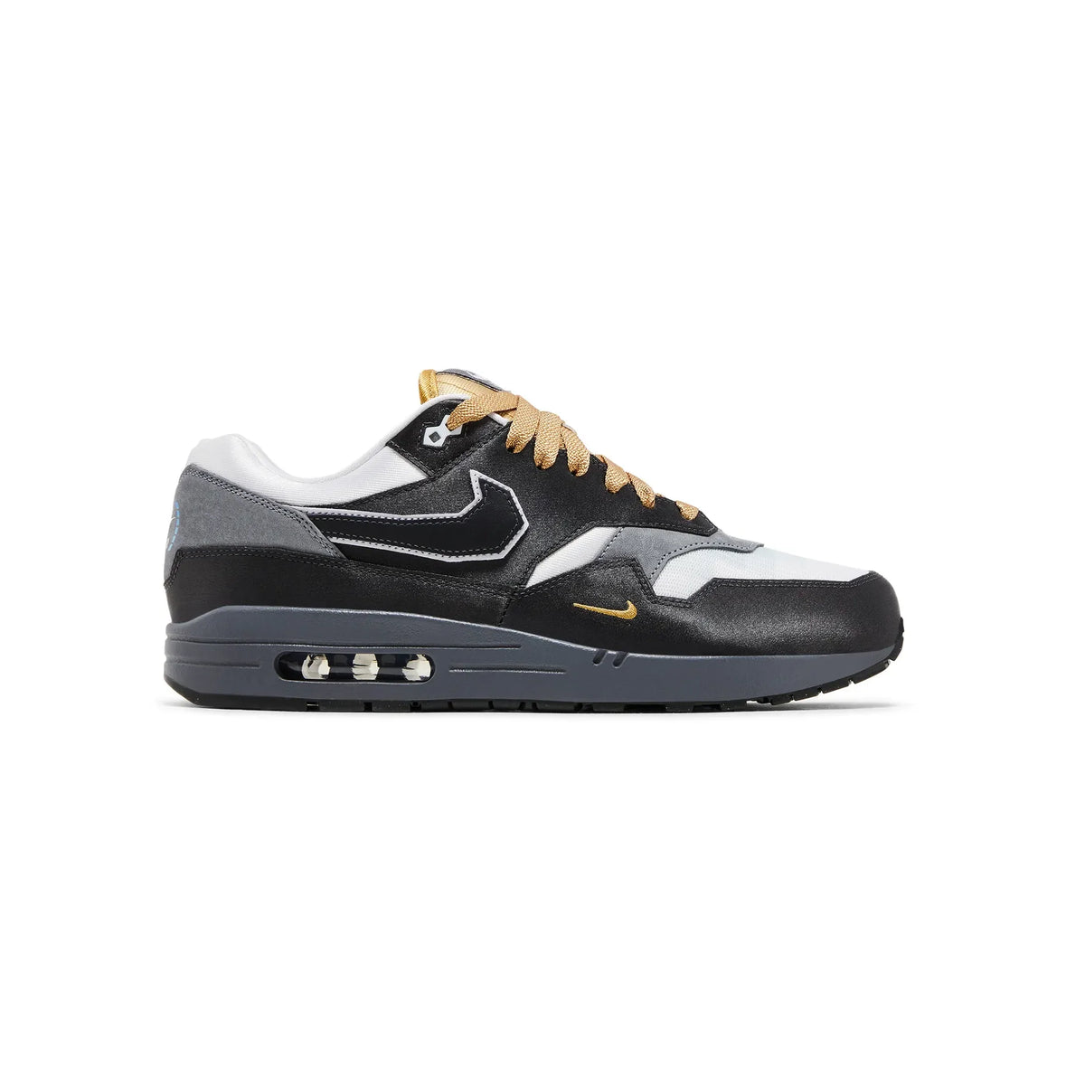 Nike Air Max 1 .SWOOSH Low Poly Big Head Mode Baskets Noir Gris Homme Femme - 1