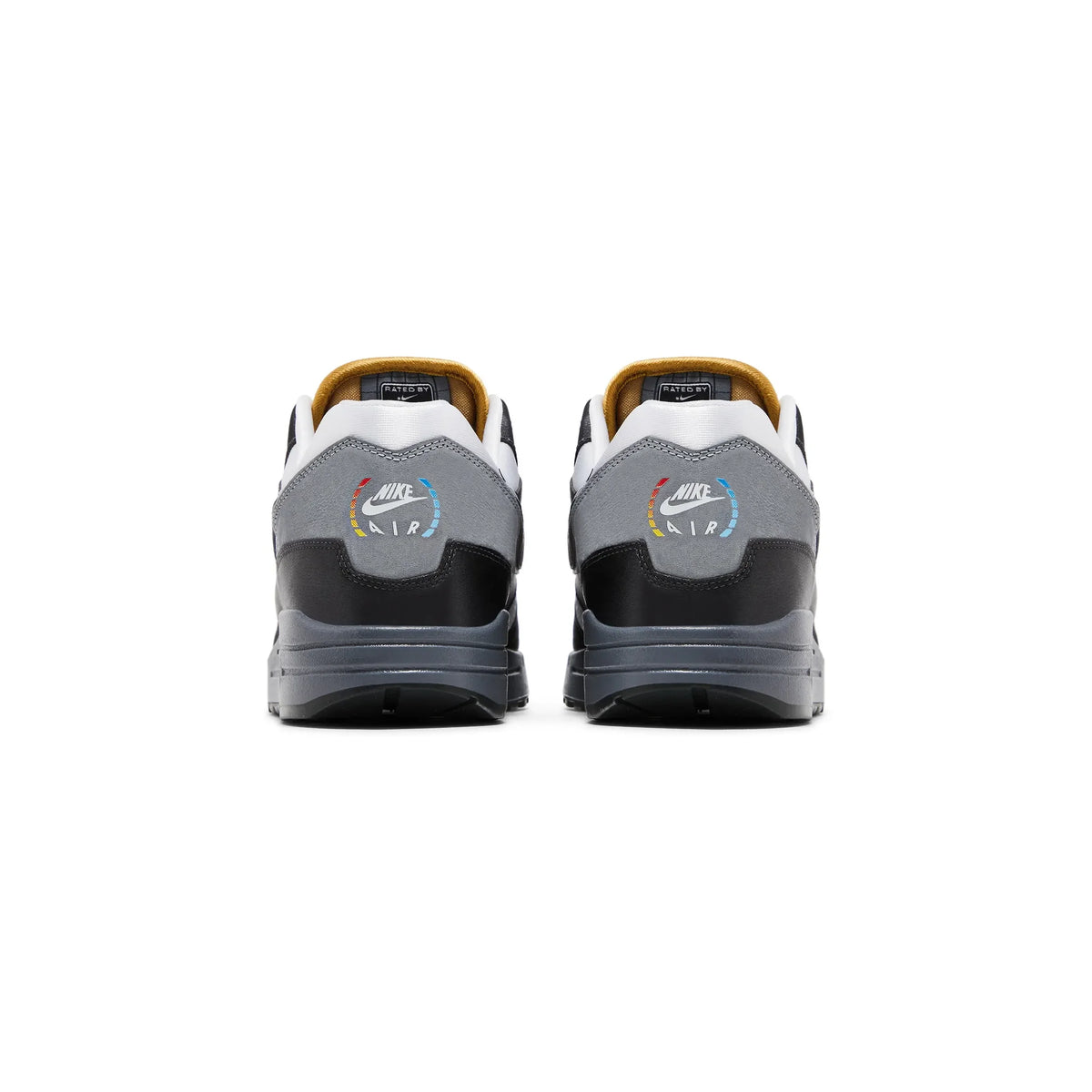 Nike Air Max 1 .SWOOSH Low Poly Big Head Mode Baskets Noir Gris Homme Femme - 3
