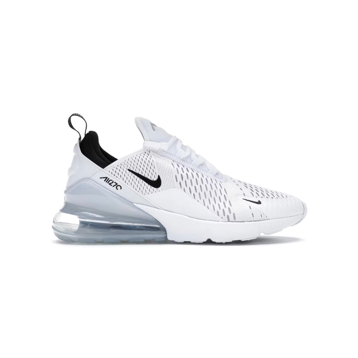 Nike Air Max 270 White Black Baskets Blanc Noir Homme Femme - 1