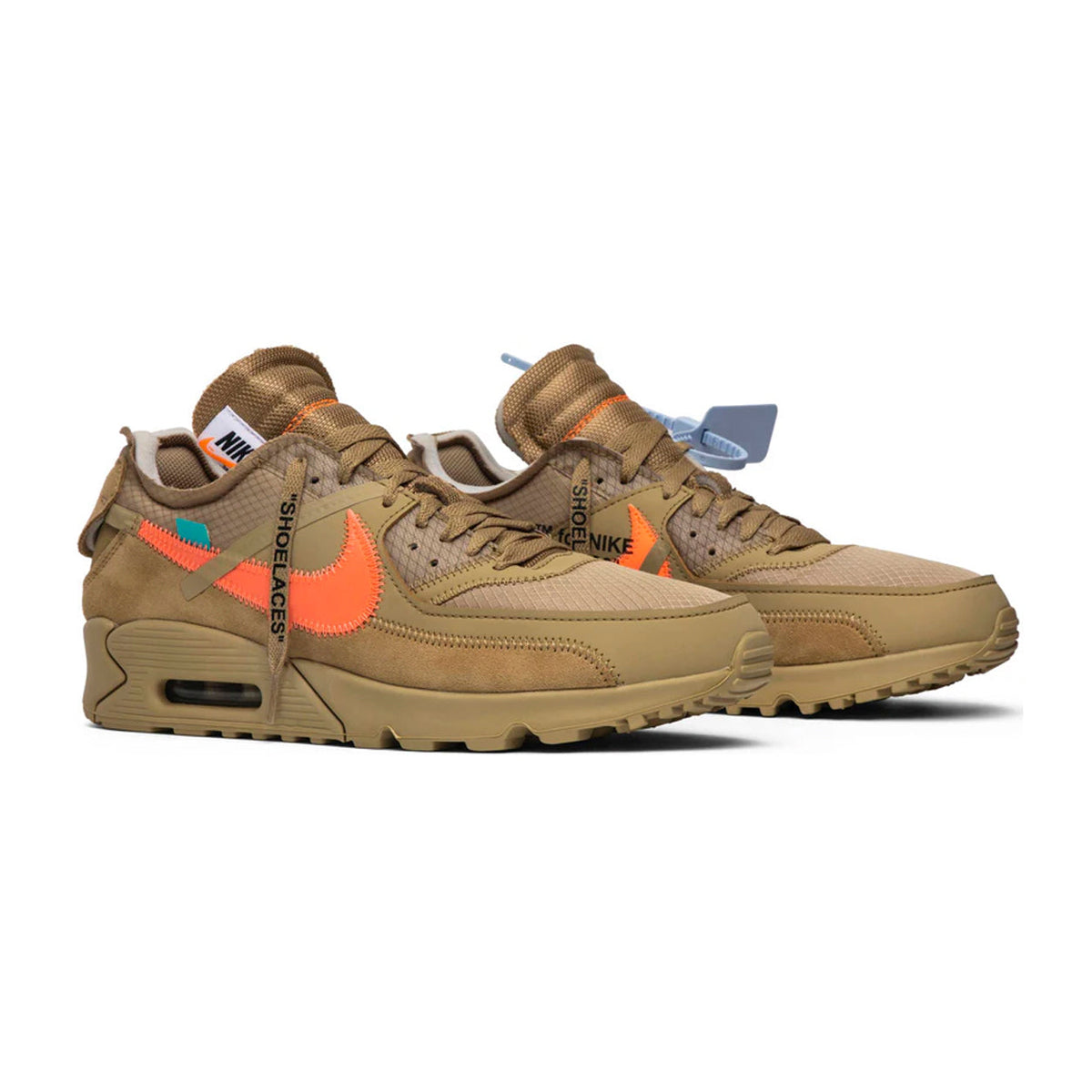 Nike Air Max 90 x Off-White Desert Ore Baskets Beige Orange Homme Femme - 2