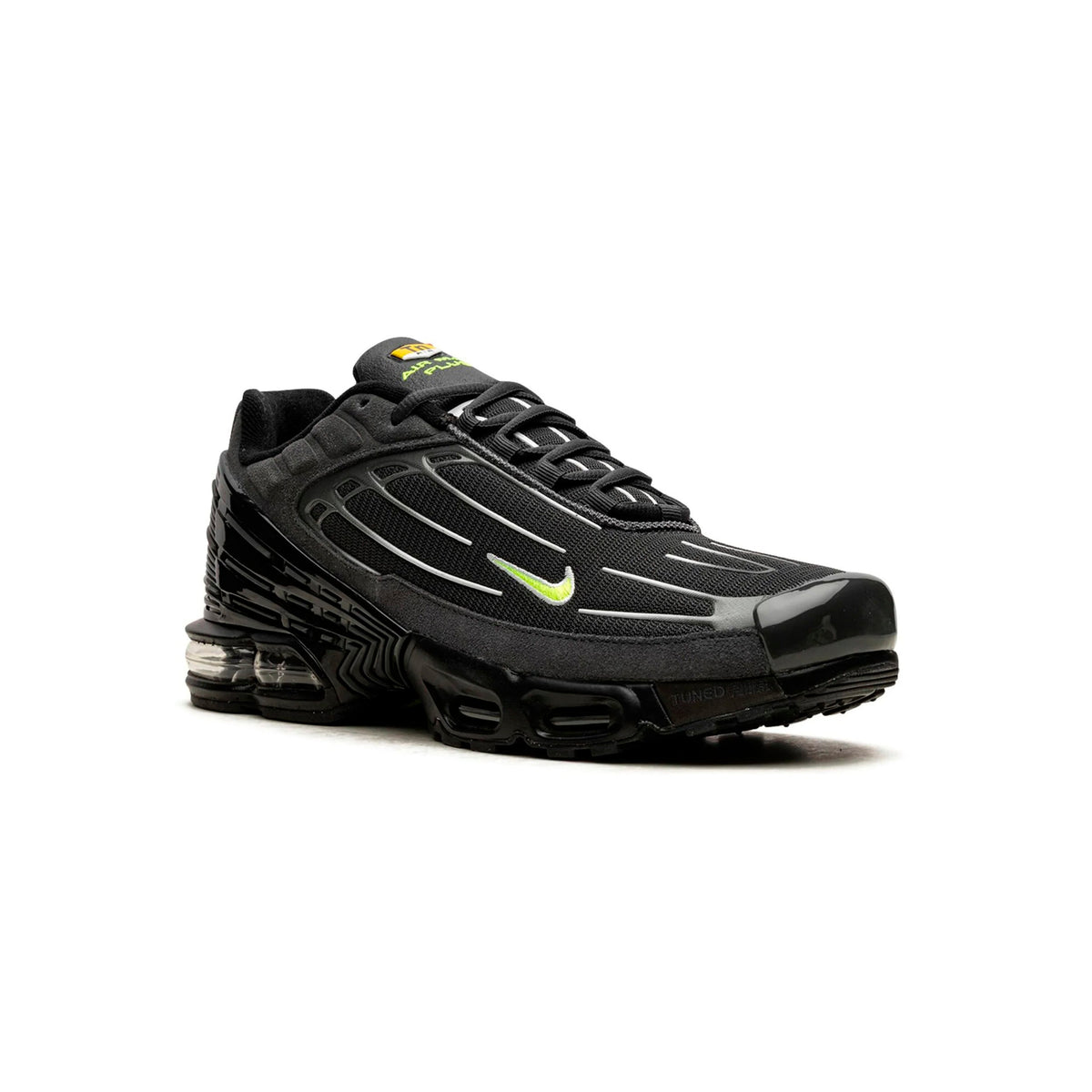 Nike Air Max Plus 3 Black Volt Baskets Noir Jaune Homme Femme - 2