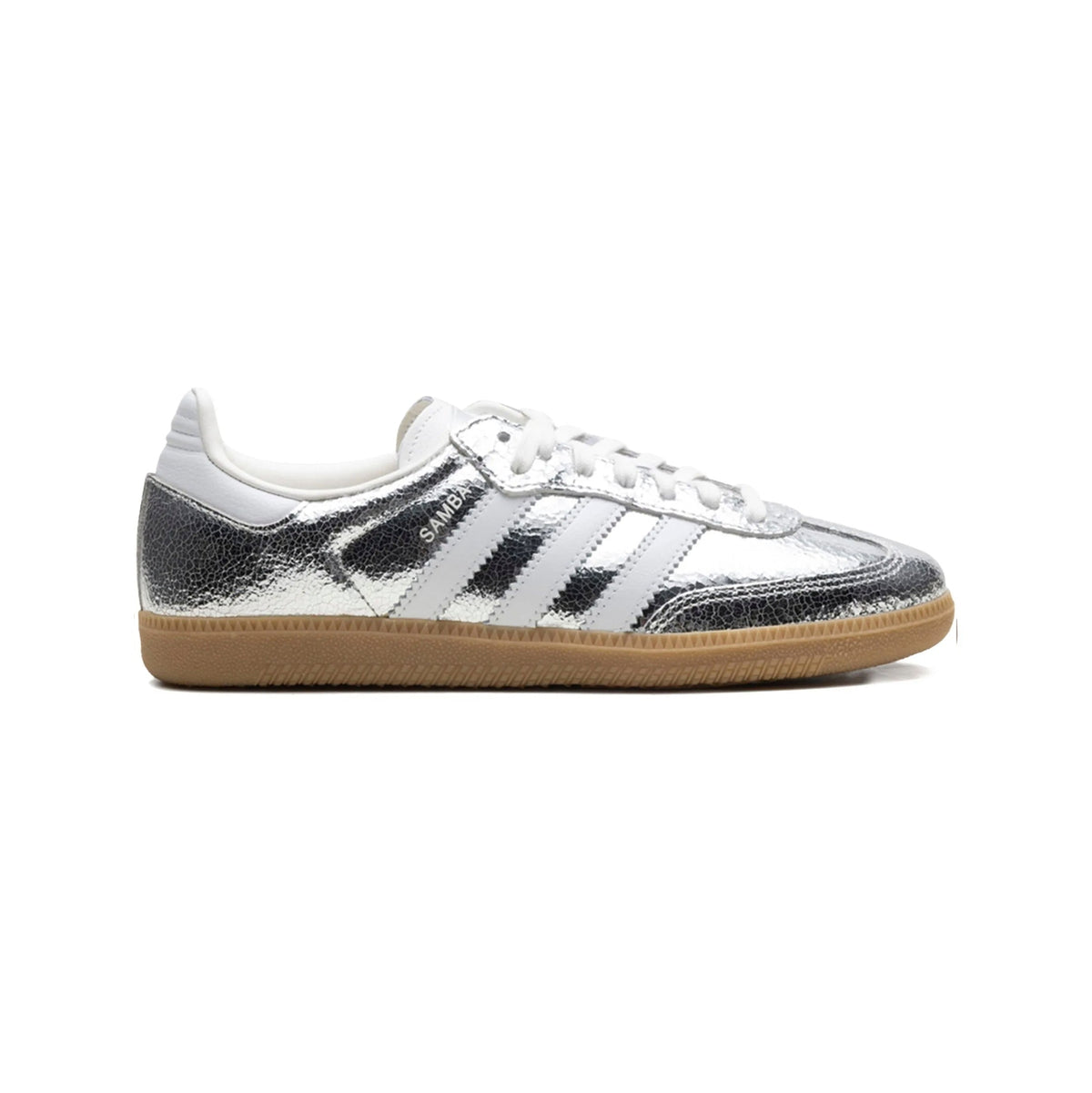 adidas Samba OG Cracked Baskets Argent Homme Femme - 1