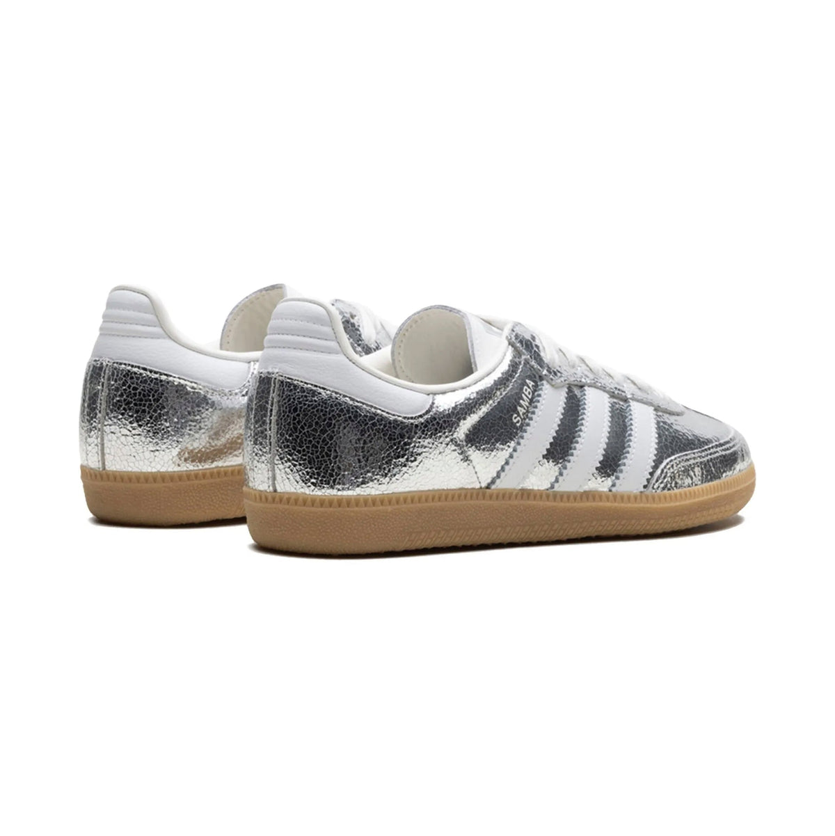 adidas Samba OG Cracked Baskets Argent Homme Femme - 3