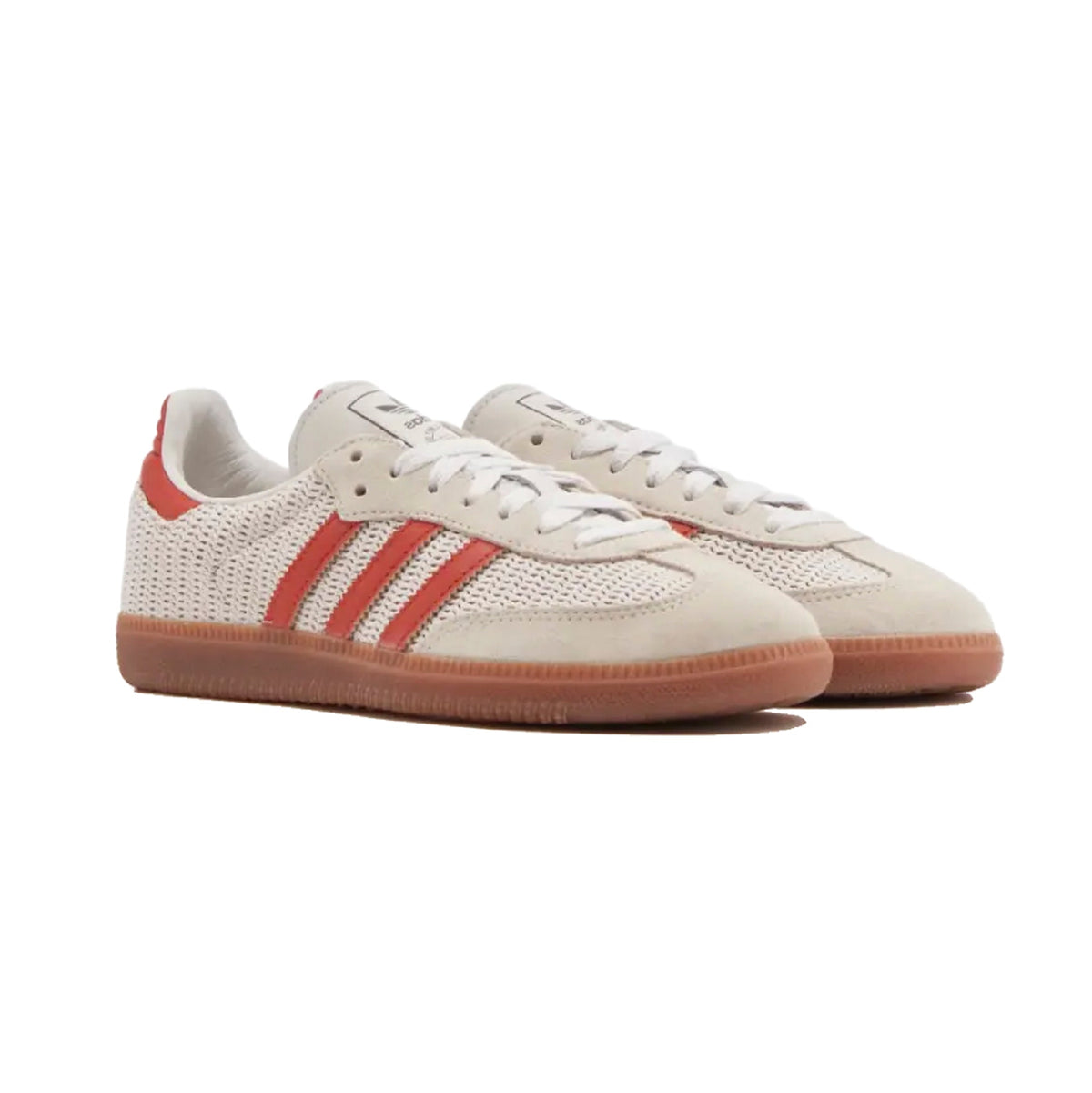 adidas Samba OG Baskets Blanc Cassé Rouge Homme Femme - 2