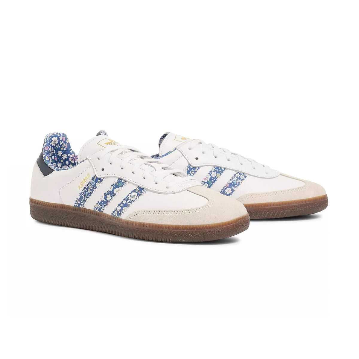 adidas Samba x Liberty London Baskets Blanc Bleu Homme Femme - 2