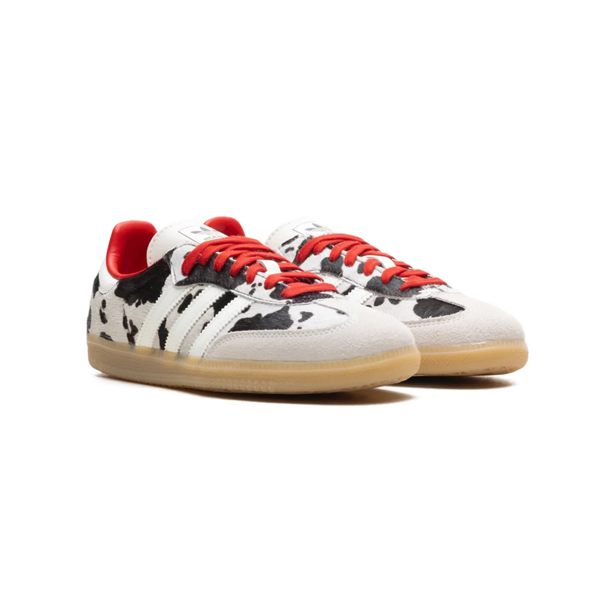 adidas Samba OG Cow Print Baskets Marron Blanc Homme Femme - 2