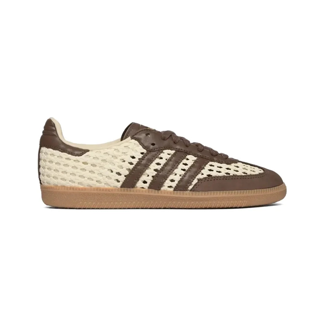 adidas Samba OG Basketweave Baskets Blanc Marron Homme Femme - 1