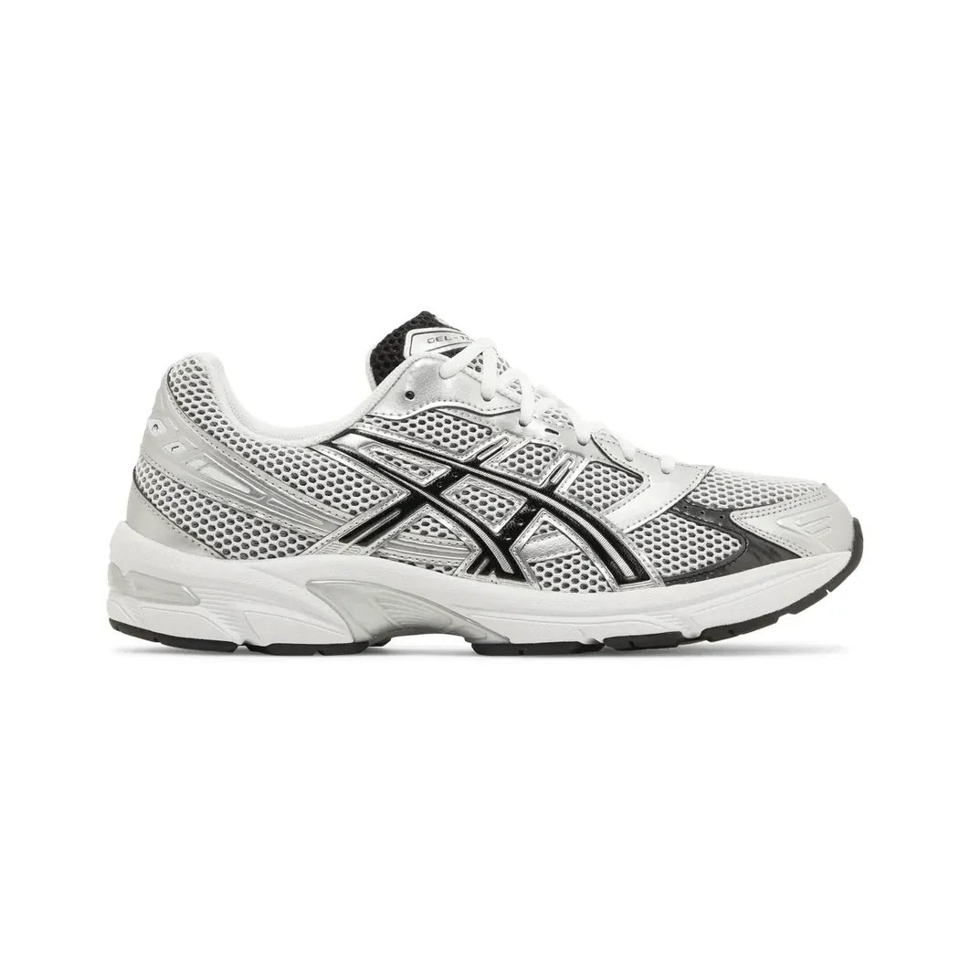 ASICS Gel-1130 White Black Silver Baskets Blanc Noir Homme Femme - 1