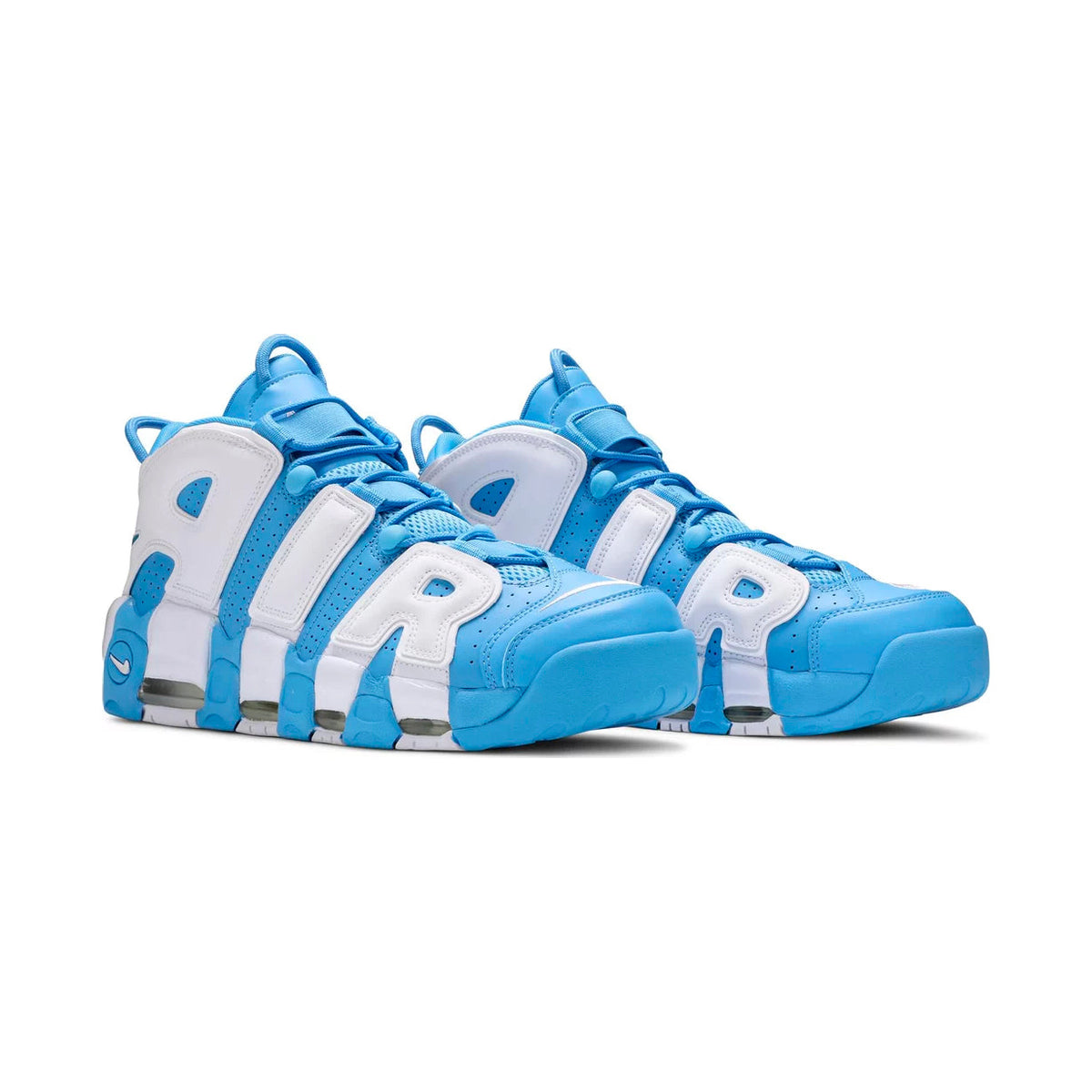 Nike Air More Uptempo '96 University Blue Baskets Blanc Bleu Homme Femme - 2