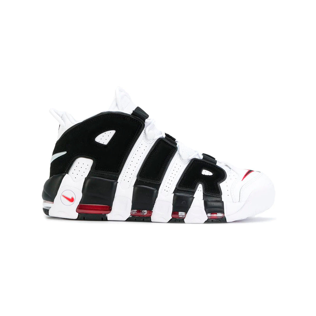 Nike Air More Uptempo Scottie Pippen GS Baskets Noir Rouge Homme Femme - 1