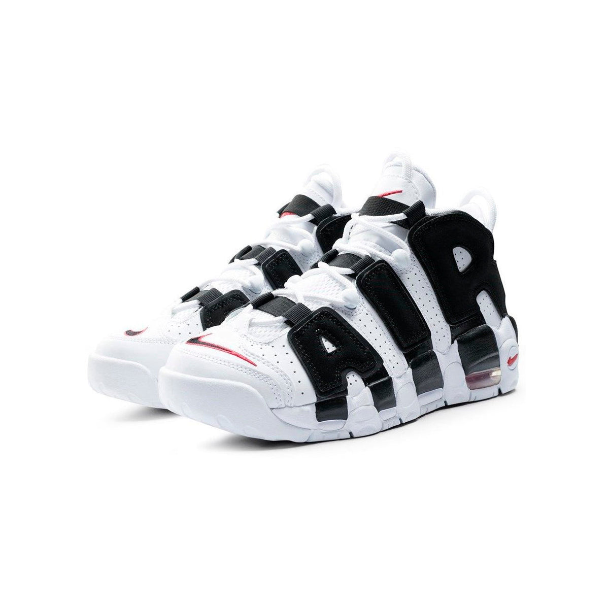 Nike Air More Uptempo Scottie Pippen GS Baskets Noir Rouge Homme Femme - 2