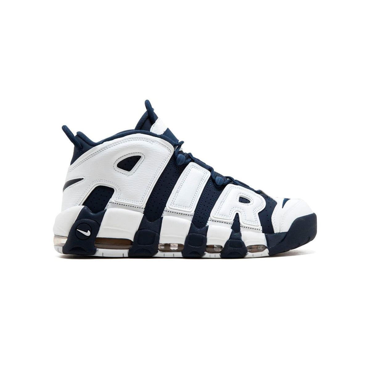 Nike Air More Uptempo '96 Olympic Baskets Bleu Blanc Homme Femme - 1