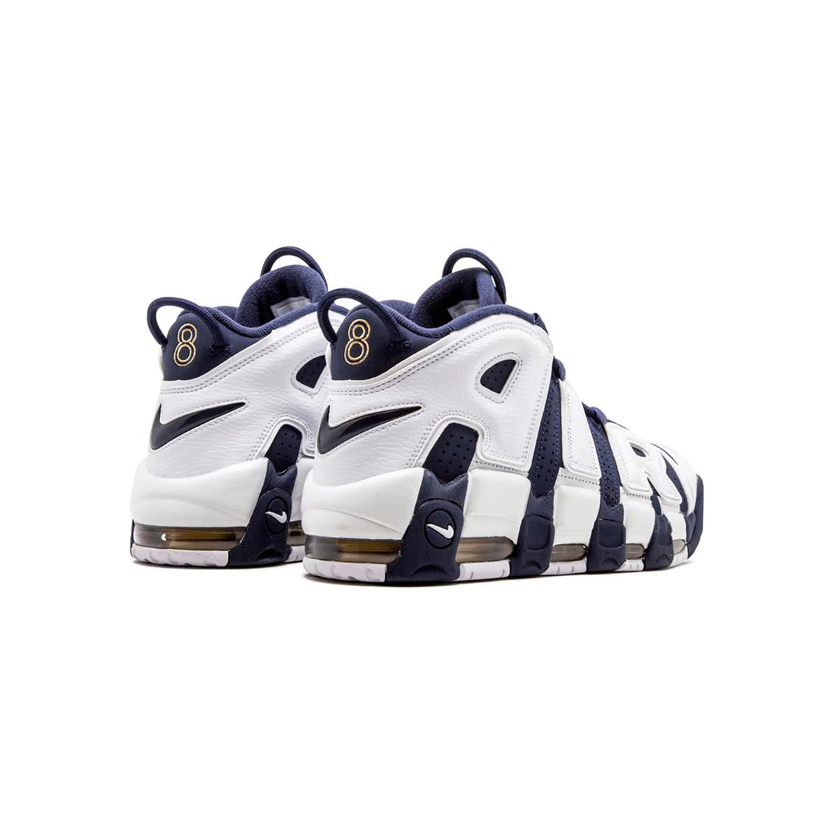 Nike Air More Uptempo '96 Olympic Baskets Bleu Blanc Homme Femme - 2