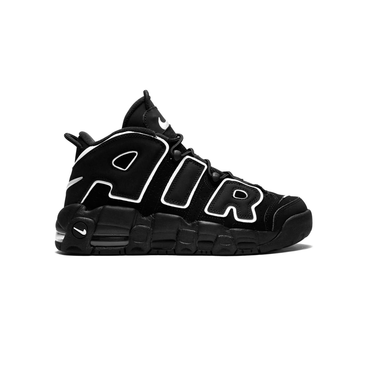 Nike Air More Uptempo Black Reflective Baskets Noir Homme Femme - 1