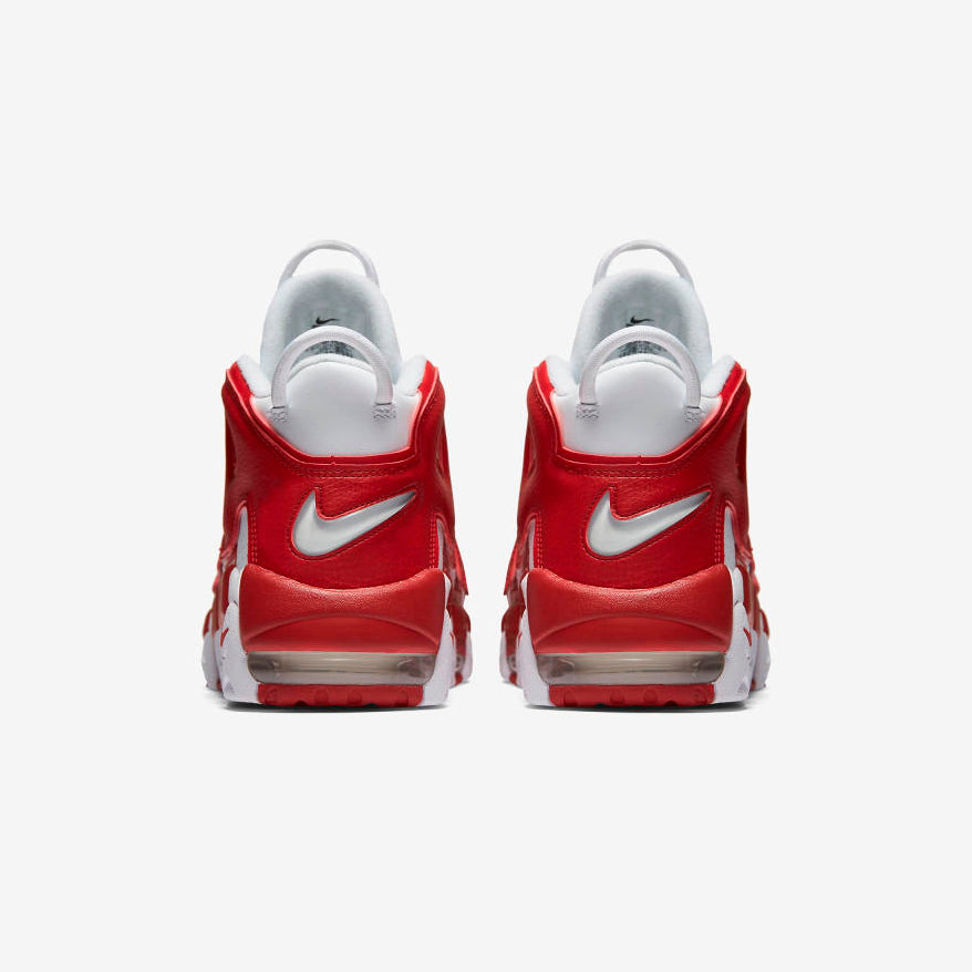 Nike Air More Uptempo Varsity Red Baskets Blanc Rouge Homme Femme - 3