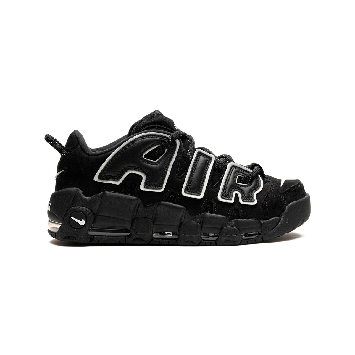Nike Air More Uptempo Low x AMBUSH Black White Baskets Noir Blanc Mixte - 1