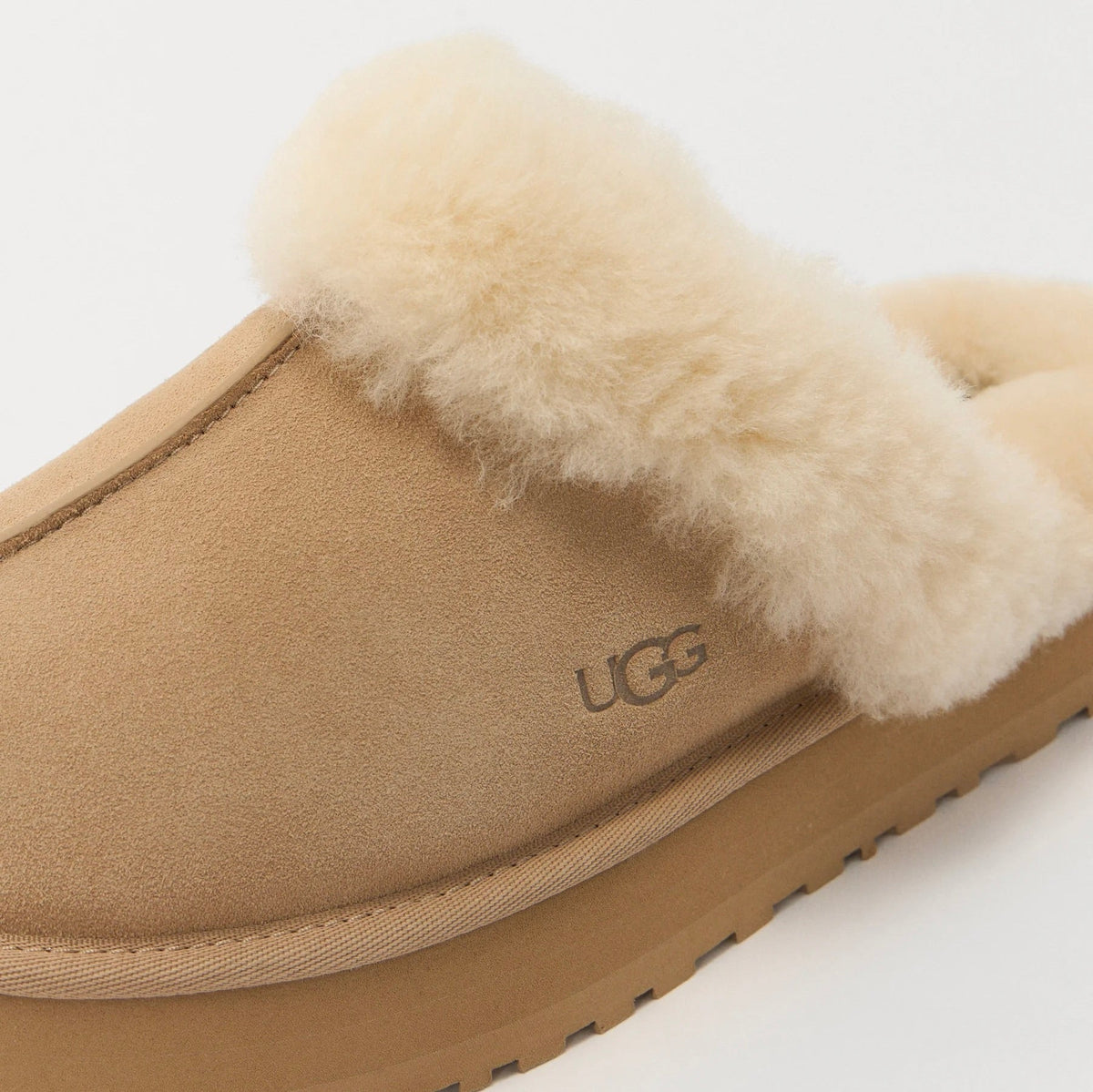 UGG Disquette Sand Mule Plateforme Beige Femme - 6