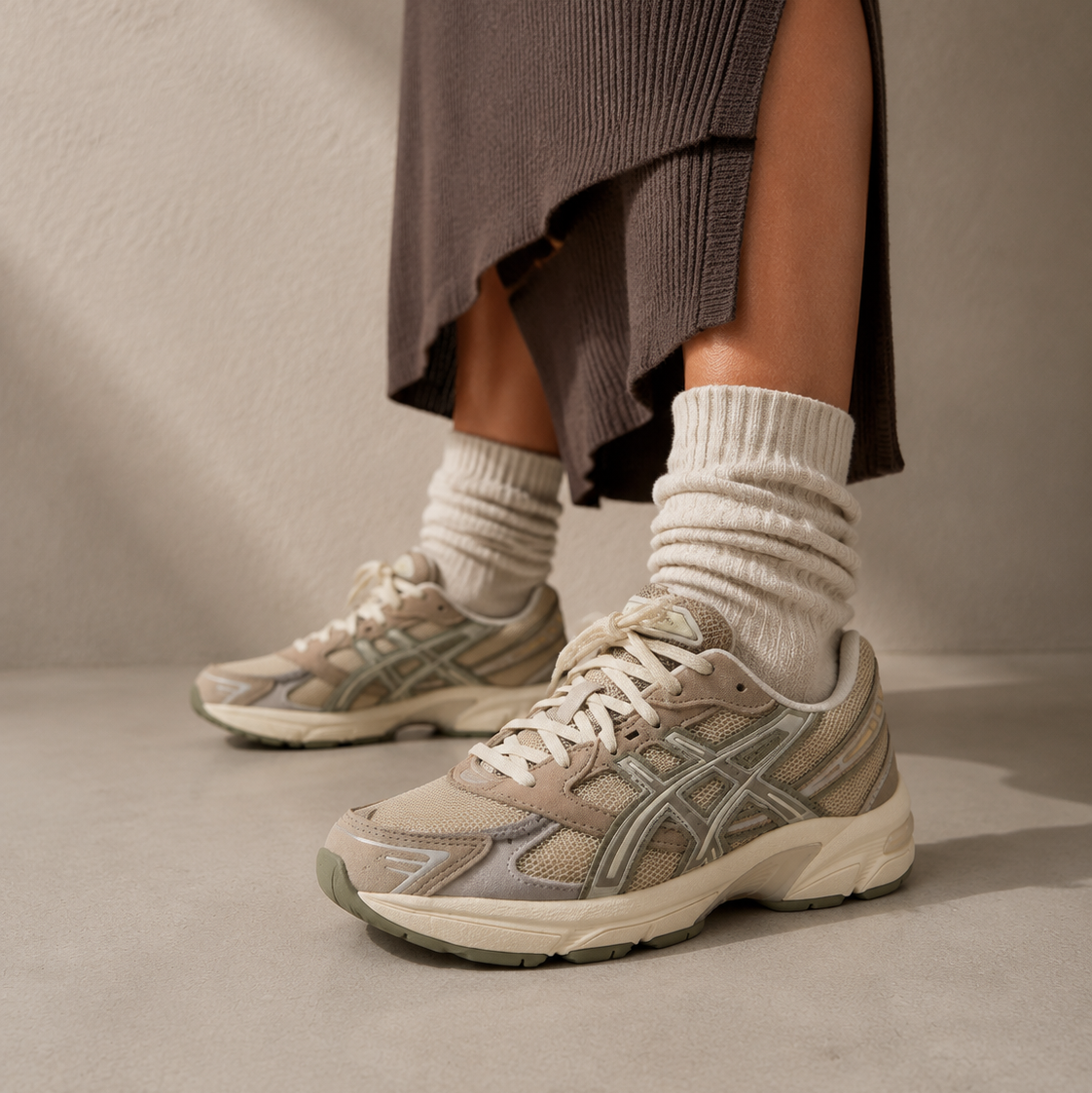 ASICS Gel-1130 Wood Crepe Mink Baskets Beige Marron Homme Femme - 5