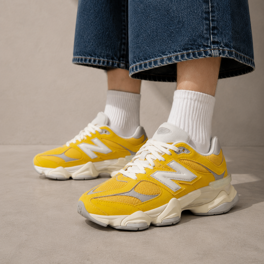 New Balance 9060 Baskets Jaune Homme Femme - 4