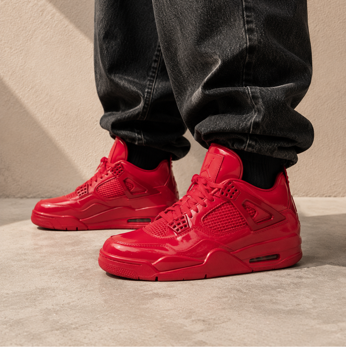 Air Jordan 4 11Lab4 University Red Baskets Rouge Homme Femme - 5