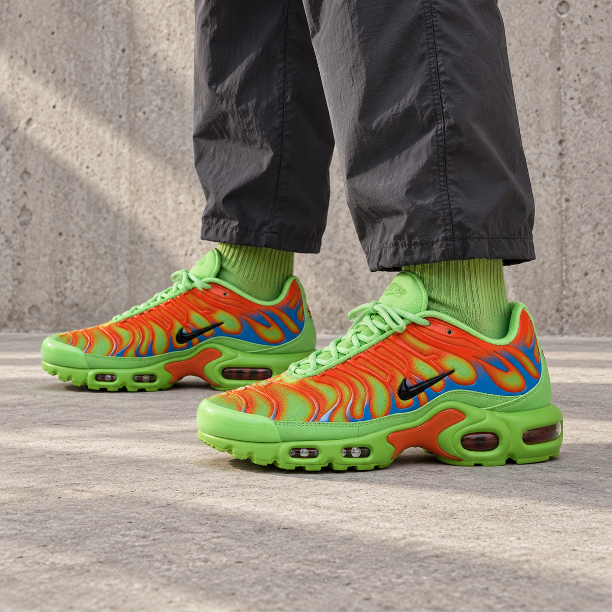 Nike Air Max Plus x Supreme Mean Green Baskets Vert Homme Femme - 4