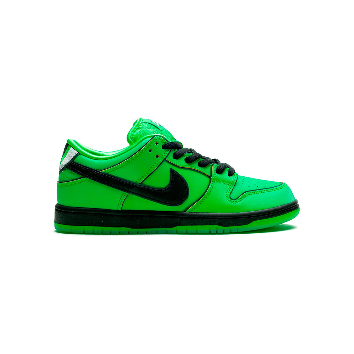 Nike SB Dunk Low x Powerpuff Girls Buttercup Baskets Vert Jaune Homme Femme - 1