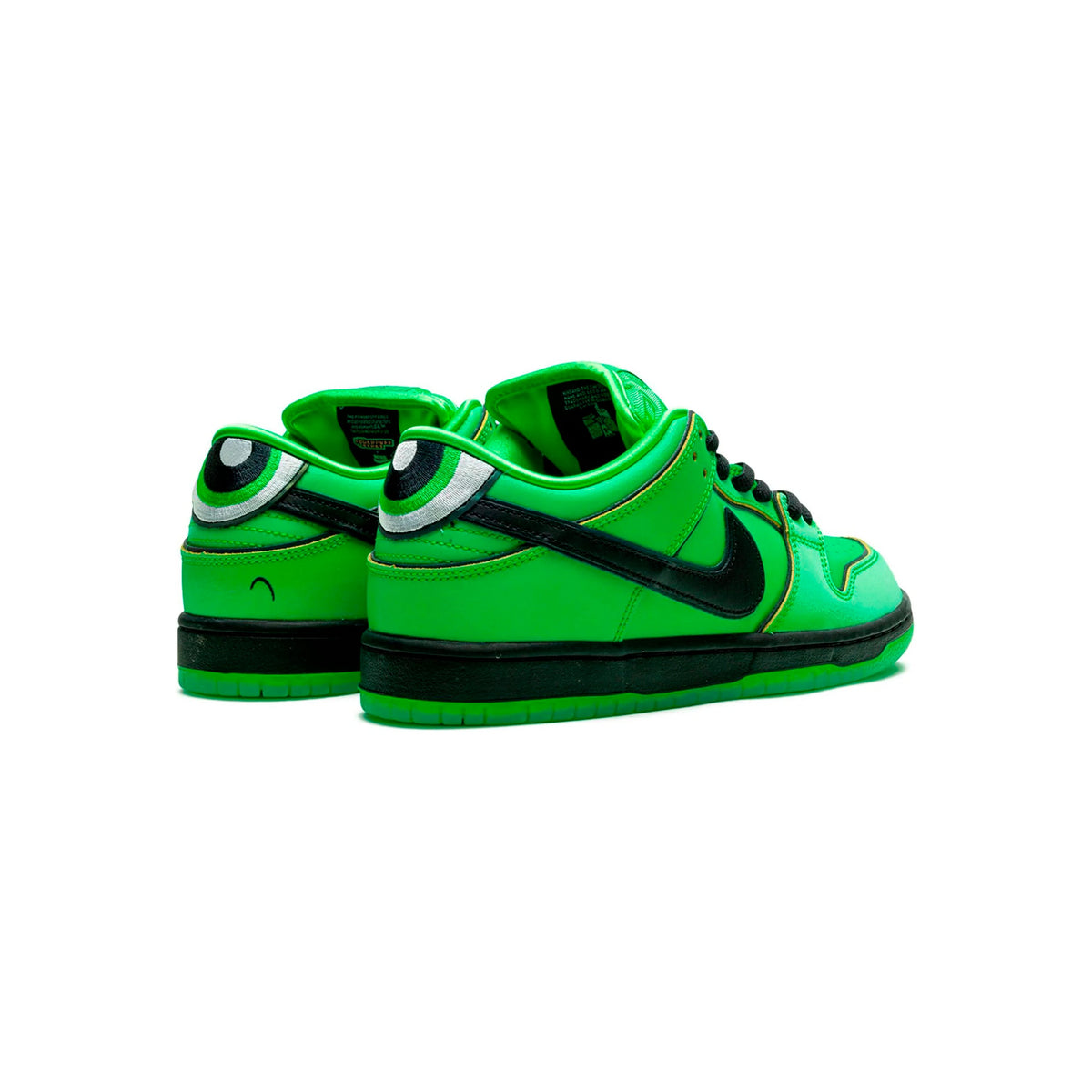 Nike SB Dunk Low x Powerpuff Girls Buttercup Baskets Vert Jaune Homme Femme - 3