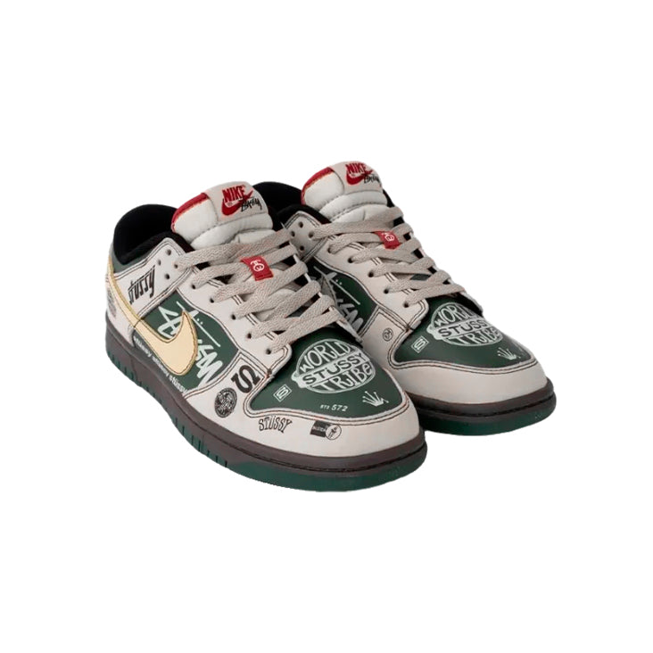Nike Dunk Low Stussy Beemer Baskets Homme Femme - 2