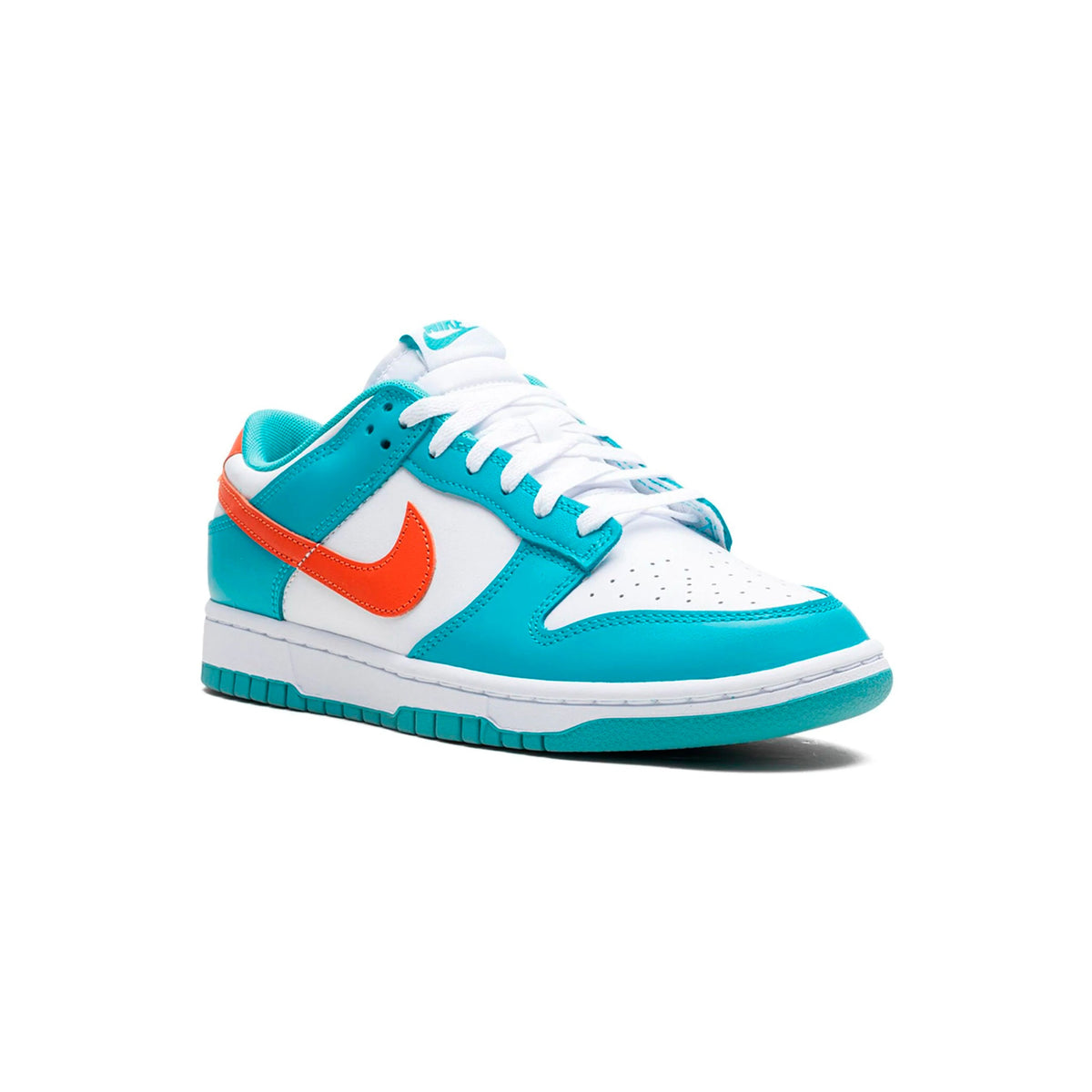 Nike Dunk Low Miami Dolphins Baskets Orange Bleu Homme Femme - 2