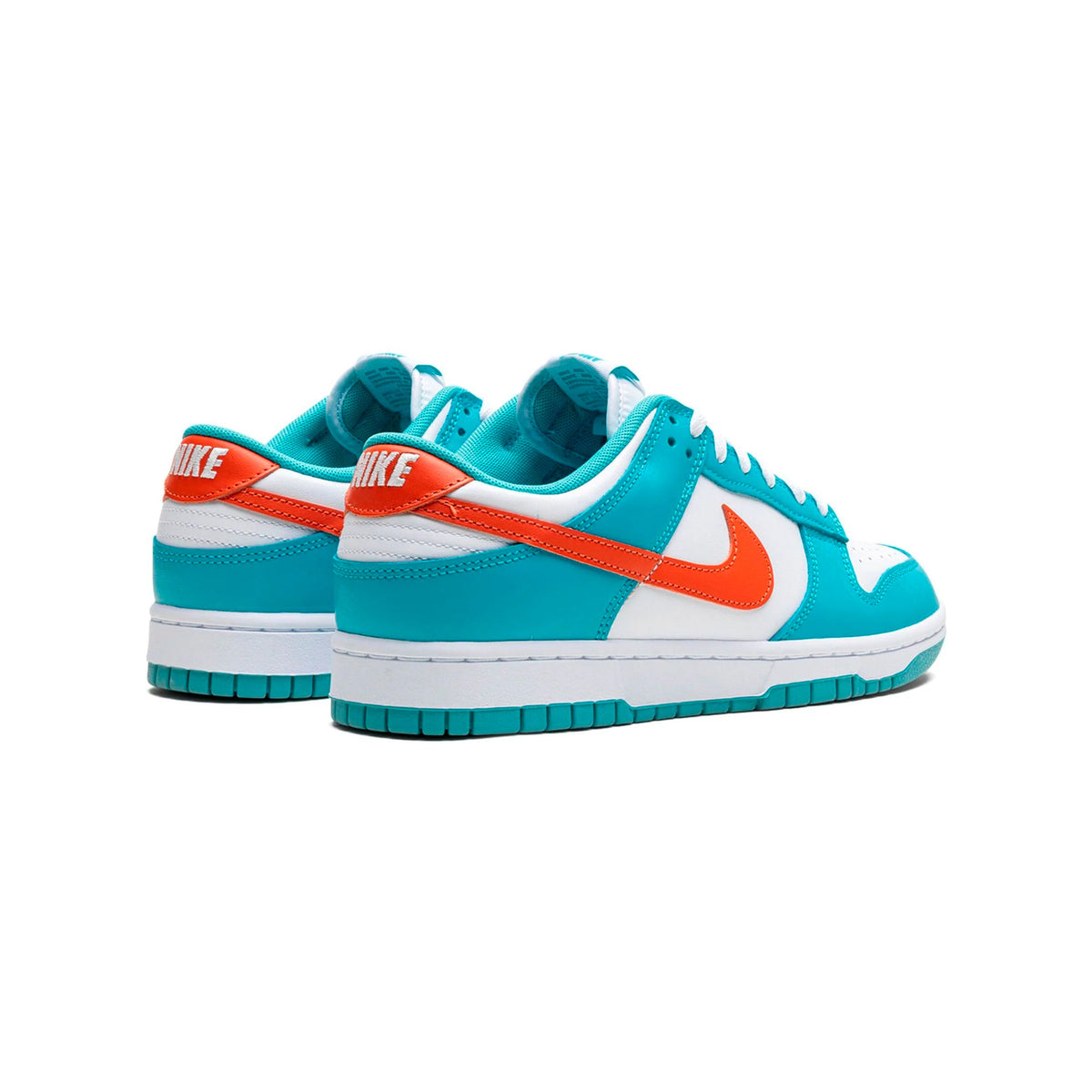 Nike Dunk Low Miami Dolphins Baskets Orange Bleu Homme Femme - 3