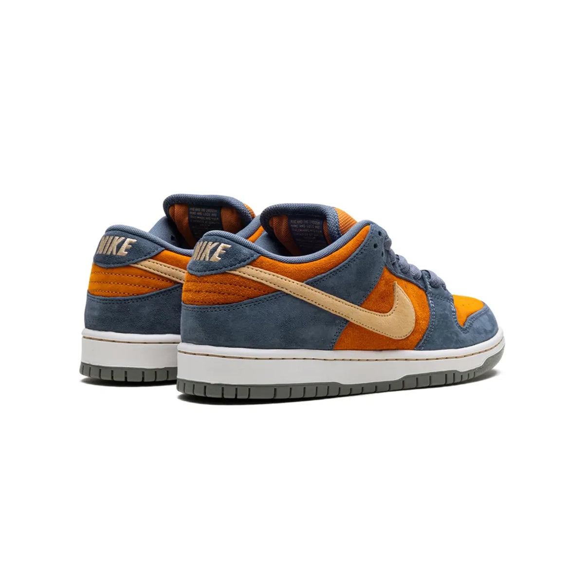 Nike SB Dunk Low Light Carbon Monarch Baskets Orange Gris Homme Femme - 3