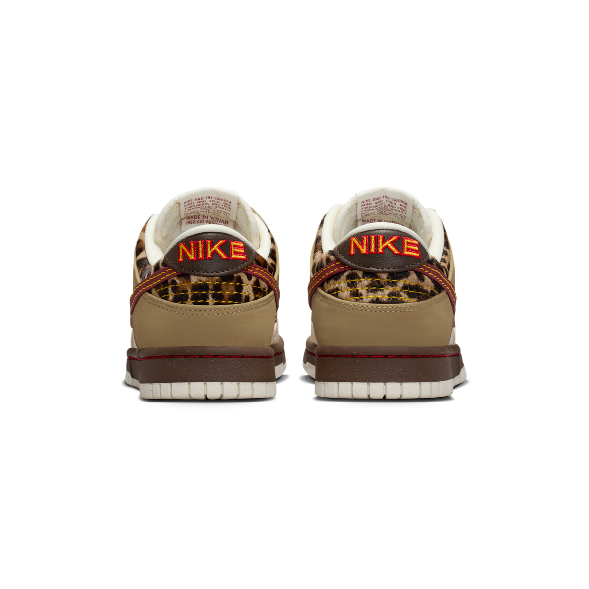 Nike Dunk Low Retro Khaki Team Red Pearl White Baskets Kaki Rouge Mixte - 3
