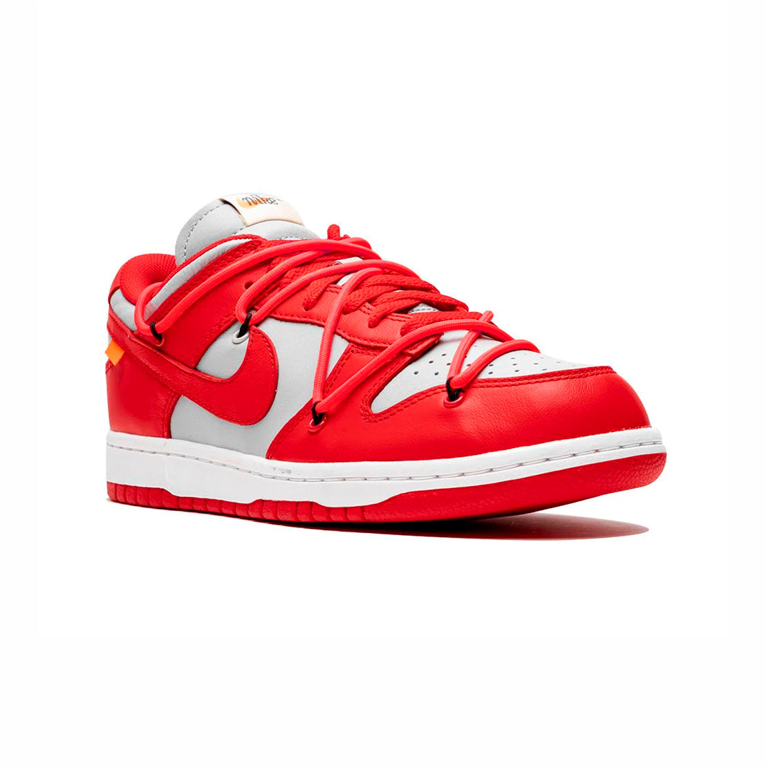 Nike Dunk Low x Off-White University Red Baskets Rouge Homme Femme - 2