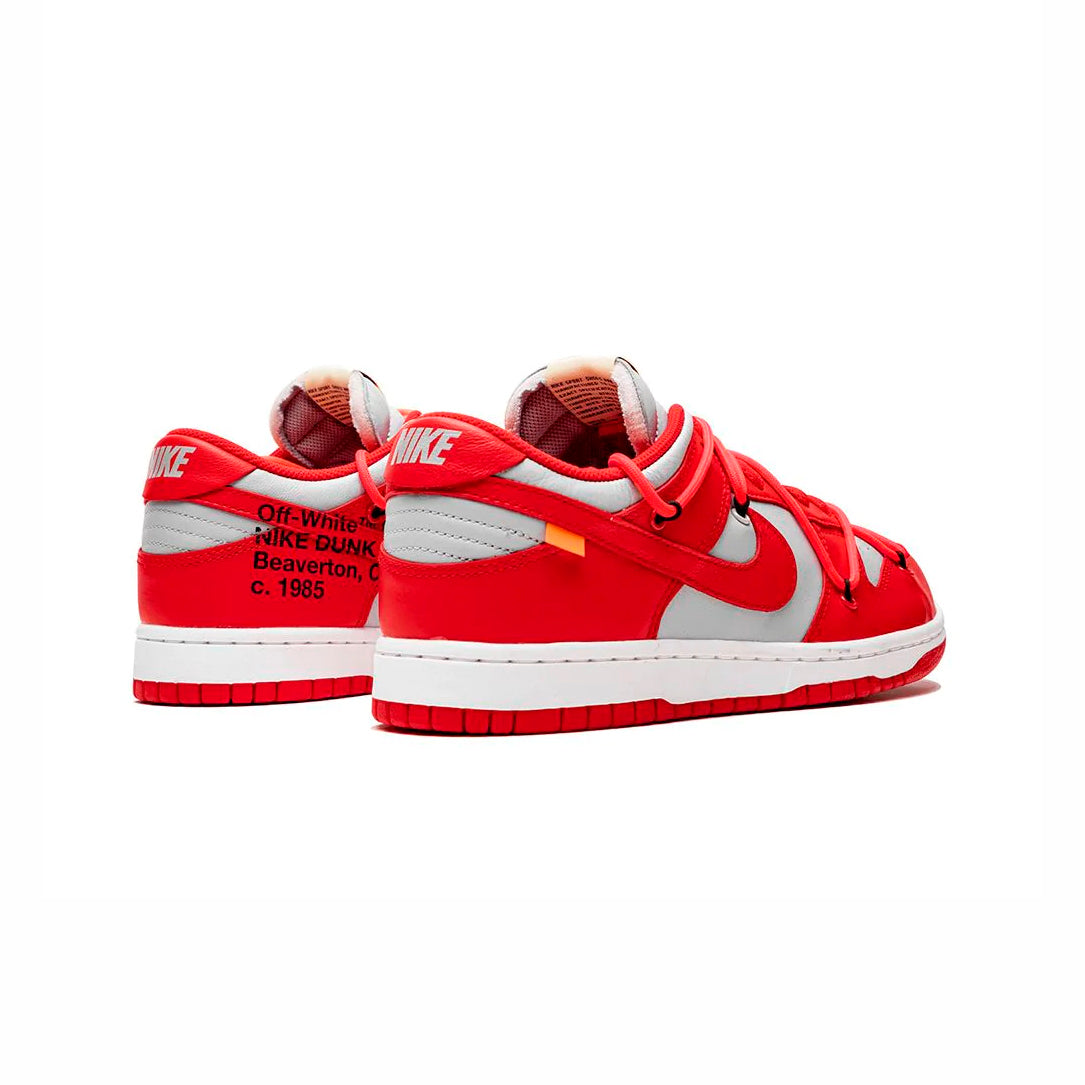 Nike Dunk Low x Off-White University Red Baskets Rouge Homme Femme - 3